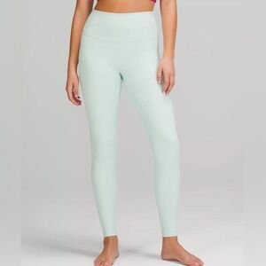Lululemon Align High Rise Pant 25” size 8 Delicate Mint DELM double lined